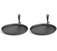 IBILI - Plato de Hierro Fundido, 26 Cm, Valido inducción, Incluye pinza. (Paquete de 2)