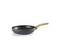IBILI - Sarten bux, 18 cms, Aluminio, Mango madera, Antiadherente xylan, Apto para induccion