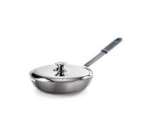 IBILI - Sarten con tapa volteatortillas titanio chef, 26 cms, Aluminio, Antiadherente quantanium, Apto para induccion