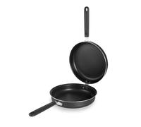 IBILI - Sarten doble para tortilla patatas fusion, 20 cms, Aluminio, Antiadherente, Apto para induccion. Voltea tortilla