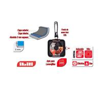 Ibili sarten grill alu. induplus 18x18 cms(5mm)400318