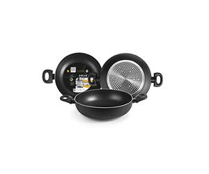 IBILI - Sarten honda con 2 asas fusion, 28 cms, Aluminio, Antiadherente, Apto para induccion