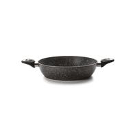 Ibili Sartén honda Natura 32 cm – Aluminio antiadherente estilo piedra, 2 asas, apta para inducción