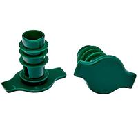IBILI Set de 2 tapones para sidra – Acero inoxidable Verde/Negro – Modelo Surtido, 1 unidad
