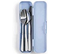 Ibili Set 3 Cubiertos con Estuche Lunch Away, Multicolor, Talla Única