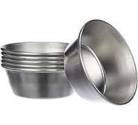 IBILI Set 6 Moulds for Portuguese Cream Custar, Aluminium, Metallic, 17 x 8 x 4 cm