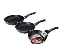 IBILI - Set de 3 sartenes indubasic, 18 + 22 + 26 cms, Aluminio, Antiadherente, Apto para induccion