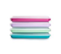 IBILI - Set de 4 Tapers para Embutidos y Fiambres, 4 tapers de 24,8 X 14,4 X 3,3 cms, Plástico Libre de BPA, Reutilizable