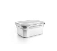 IBILI Táper rectangular Keepklin 1600 ml Acero inoxidable Apto para microondas Tapa hermética