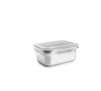 IBILI Táper Keepklin 800 ml rectangular, acero inoxidable, apto microondas, tapa hermética