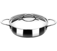 Ibili Tartera con tapa Noah - Acero inoxidable 18/10, apta para inducción, 26 cm
