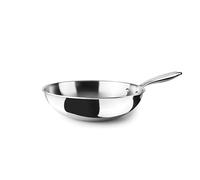 Ibili Wok Triply Natural 20 cm – Acero inoxidable, apto para inducción, sin antiadherente