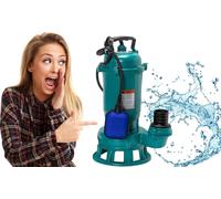 IBO, bomba sumergible CTR 1500 - 1500 W - para aguas sucias - con interruptor de flotador automático - calidad robusta