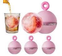 Ice Ball Mold 4 Piece 6.5cm Reusable Non Stick Easy Release