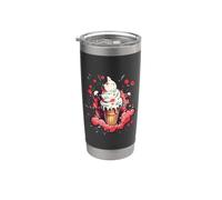 Ice Cream Cone Cartoon Style Vaso térmico de acero inoxidable de doble pared
