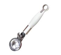 Ice Cream Scooper - Pressable Ball Scoop for Dessert Serving Tool | Stainless Steel Baking Dough with Fruit Portioning Spoon, Kitchen Utensil for Ice Cream Cookie Batter Watermelon Serving