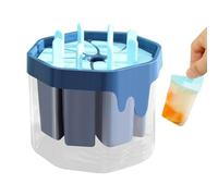 Ice Pop Mold - 8-Cavity Reusable Non-Stick, Enhanced Drip Tray