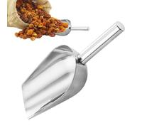 Ice Scoop - Pala para helado de cocina, pala de acero inoxidable para palomitas de maíz, servidor de hielo de alto rendimiento, paleta de harina, pala de alimentos, herramienta para mesa de cocina