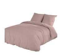 Icehome - funda nórdica lisa 3 piezas cama 150 - microfibra poliéster - fabricado en españa - beige