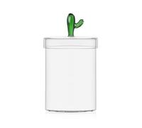 Ichendorf Milano - Caja, cactus verde, colección Desert Plants, altura 19 cm, vidrio borosilicato, hecho a mano