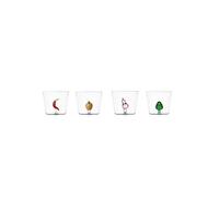 Ichendorf Milano - Juego de 4 vasos de vidrio borosilicatado, colección Vegetables, 35 cl, hecho a mano