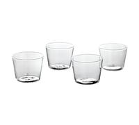 Ichendorf Milano - Juego de 4 vasos de vino | Colección Gotto | 20 cl | Vidrio borosilicato | Hecho a mano