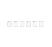 Ichendorf Milano - Juego de 6 vasos de vidrio borosilicatado, colección Trace, 40 cl, hecho a mano