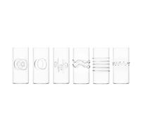 Ichendorf Milano - Juego de 6 vasos largos, colección Decò, 40 cl, vidrio borosilicato, hecho a mano