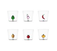 Ichendorf Vegetables - Juego de 6 vasos de cristal de borosilicato