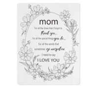 ICXLPMC Loving Daughter Metal Tin Sign Honor Your Father and Mother Exodus 20 12 Faith Decor for Kid Room Playroom 8 X 12 in