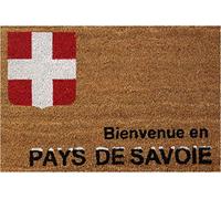 ID Mate 406015 regionales Savoie-Felpudo Fibra de Coco y PVC, Color Beige, 60 x 40 x 1,5 cm