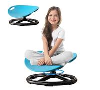 IDAMAKON Silla giratoria sensorial para niños, silla de carrusel de 360°, juguete de equilibrio, taburete giratorio entrenado, silla giratoria silenciosa para niños, autismo para entrenamiento