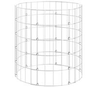 idaXL Poste Circular de Gaviones Acero Galvanizado Ø50x50 cm Muro Gabion