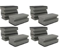 IDEA HOME 3 esponjas de Limpieza, esponjas para Barbacoa, Limpiador de Parrilla, estropajos, esponjas de Limpieza, Esponja Universal, Color Negro y Gris (Paquete de 4)