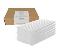 IDEA HOME Barras de Pegamento Termofusible Ø11 mm x 200 mm - 50 unidades Transparentes, sin Olor, Compatibles con Pistolas 11-12 mm
