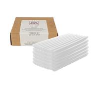 IDEA HOME Barras de Pegamento Termofusible Ø7 mm x 100 mm - 50 unidades Transparentes, sin Olor, Compatibles con Pistolas 7-8 mm