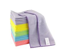 IDEA HOME Bayeta Microfibra 30 Unidades - Paños de Limpieza 30x30 cm Colores Variados - Trapos Absorbentes y Rápido Secado para Cocina Hogar Cristales Espejos Pantallas