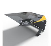 Idea Mower garaje robot cortacésped Mobius L Custom Stiga - Transparent/Yellow/Anthracite - cubierta protectora resistente a la intemperie impermeable - 800×660×430 mm - panelado aluminio/plástico