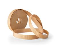 IdeaGenesis - Cinta Persiana 18 MM Ancho x 6 M Beig Enrollable Recambio Resistente Rollo Recogedor Cuerda Carrete Interior Tirantes Correa Duradera Repuesto Universal Facil Montaje (Beig, Cinta 18 mm)