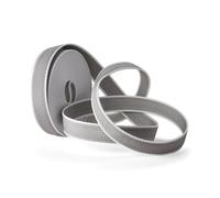 IdeaGenesis - Cinta Persiana 22 MM Ancho x 6 M Gris Enrollable Recambio Resistente Rollo Recogedor Cuerda Carrete Interior Tirantes Correa Duradera Repuesto Universal Facil Montaje (Gris, Cinta 22mm)