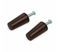 IdeaGenesis - Pack 12 Topes Persiana de 40mm para Persianas Enrollables. Fabricados en PVC Marrón. Incluye todo lo necesario para su montaje, Arandelas y Tornillos. (12, Marrón 40mm)