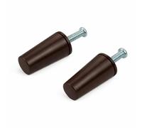 IdeaGenesis - Topes Persiana de 40mm para Persianas Enrollables. Fabricados en PVC. Incluye todo lo necesario para su montaje, Arandelas y Tornillos. (12, 40 Marrón)