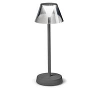 Ideal Lux 286730 LOLITA, lámpara de mesa LED para exteriores, V345mm, 2,8W, 200/30lm, 3000K, gris