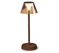 Ideal Lux LOLITA Lámpara de mesa LED integrada regulable café, interruptor incorporado, 3000K, IP54