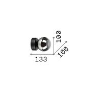 Ideal Lux 292410, aplique de pared, 1xG9, 3W, 370lm, 3000K, latón