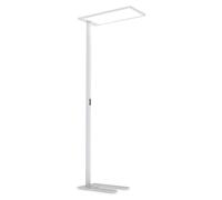 Ideal Lux 296685: Lámpara de pie con sensor LED, modelo V1950mm, 76W, 10300/7550 lúmenes, 3000K, con puerto USB, color blanco, regulable
