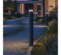 Ideal Lux Bolardo luminoso LED Boeing, altura 100 cm, antracita