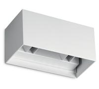 Ideal Lux: Lámpara de pared exterior LED, 4000K, color blanco, IP54, modelo ATOM 366869