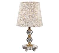 Ideal Lux Queen TL1 Pequeña, Dorado, Metal, Cloruro de polivinilo, Dormitorios, IP20, Casquillo E27, 1 bombilla