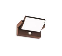 Ideal Lux SWIPE Lámpara de pared LED con sensor de movimiento para exteriores Café, 3000K, IP54